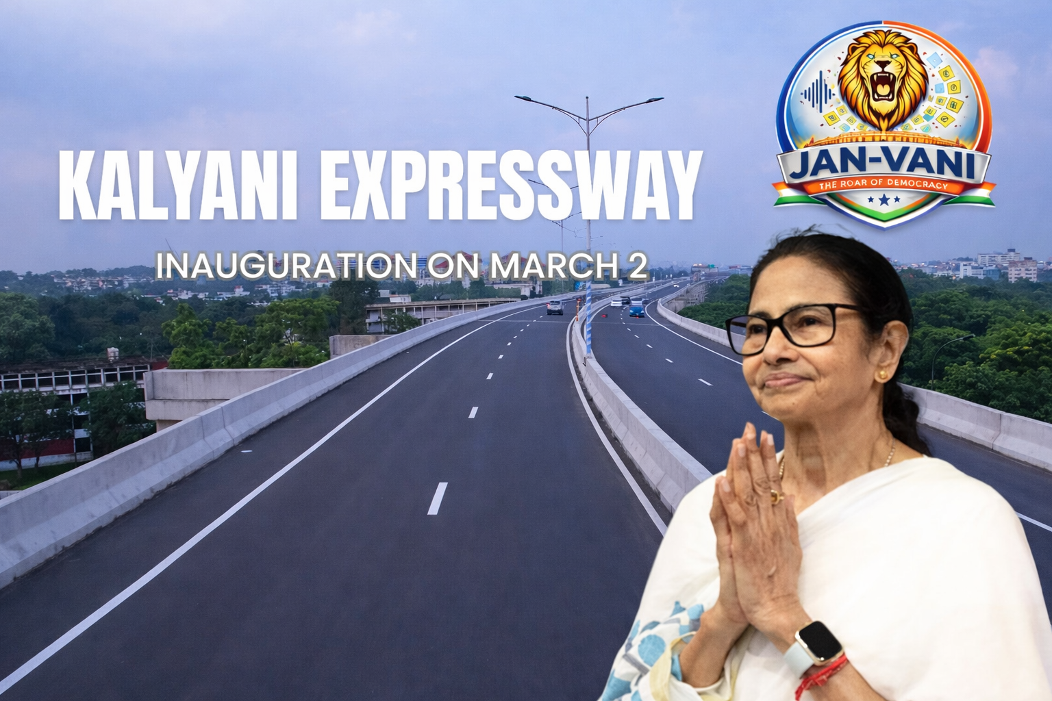 Kalyani Expressway inauguration Mamata Banerjee highway project